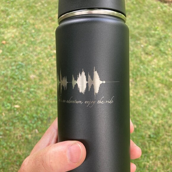 Life's An Adventure, Enjoy The Ride Soundwave 22oz Water Bottle - Picture 3 of 12